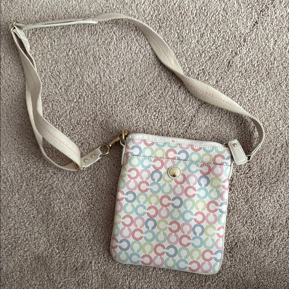 Coach Colorful Patterned Crossbody Bag